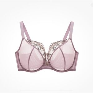 NWT UNDERSTANCE Penny FlexWire Unpadded Balconette Lift Bra Sheer Women's 44J